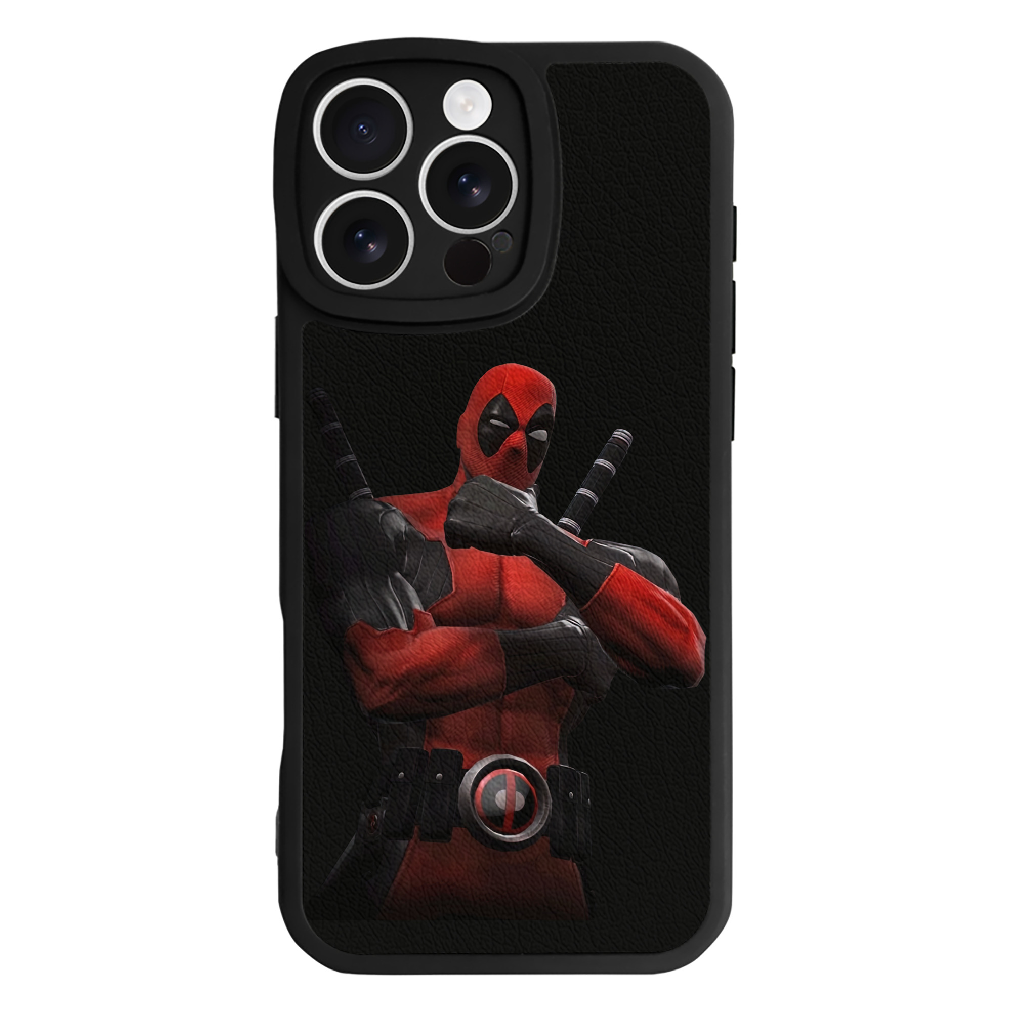 Deadpool デッドプール 【iPhone 16シリーズ対応】シリコンスマホケース（レザー調） 材質：シリコン